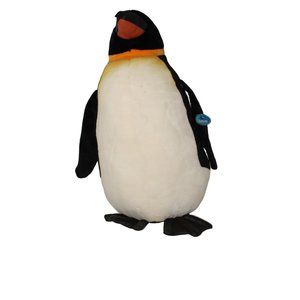 VTG Sea World Emperor Penguin Plush 26" Stuffed Animal Faux Leather Feet Bill
